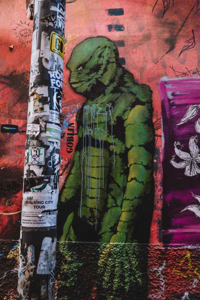 Peinture murale au Cerro Concepcion, Créature amphibienne