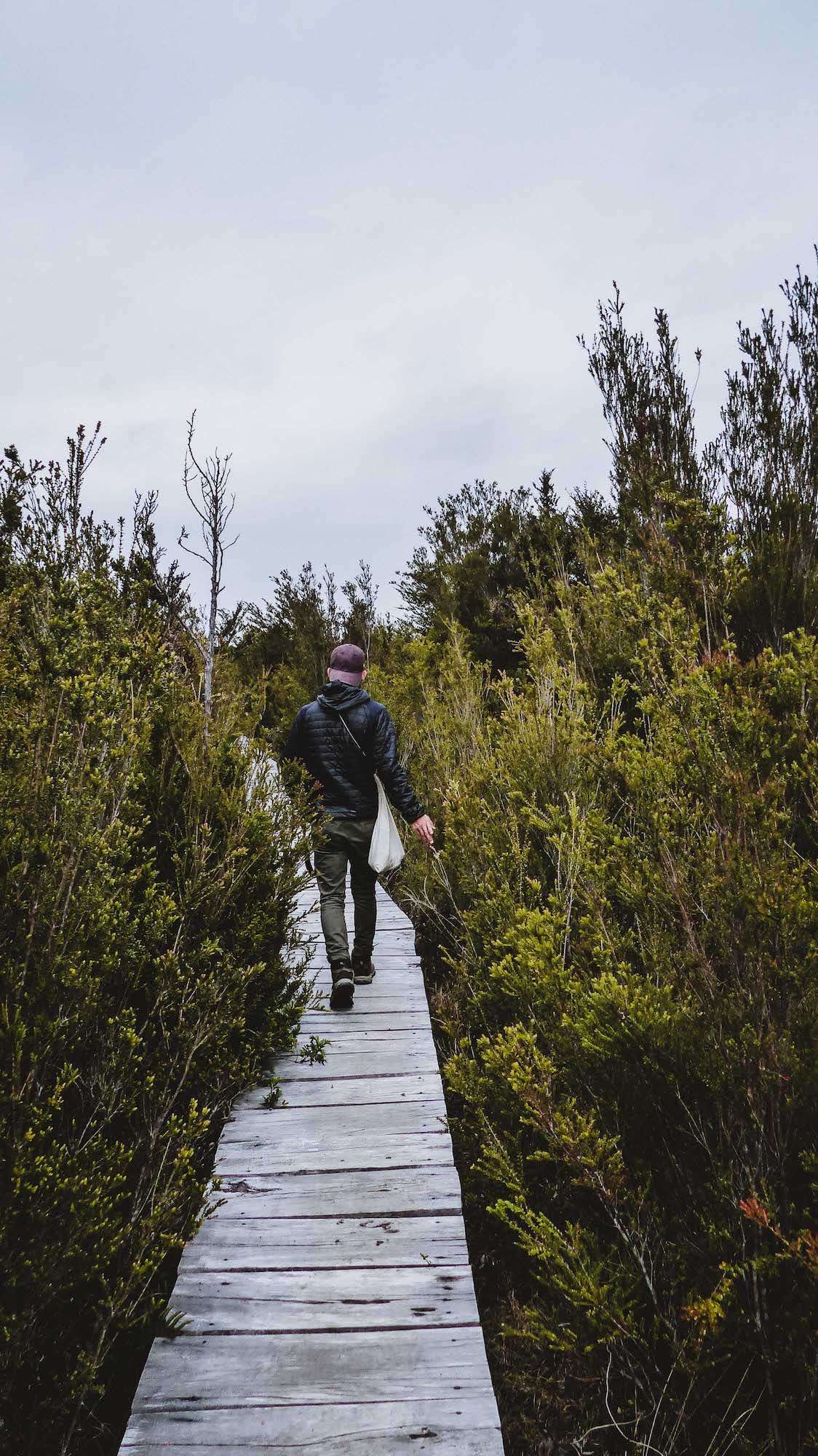 Balade sur les pontons de bois du Parc National de Chiloé